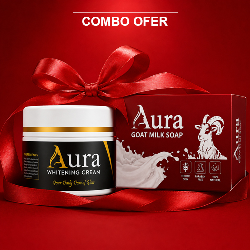 Aura Whitening Cream + 1 Goat Milk Soap